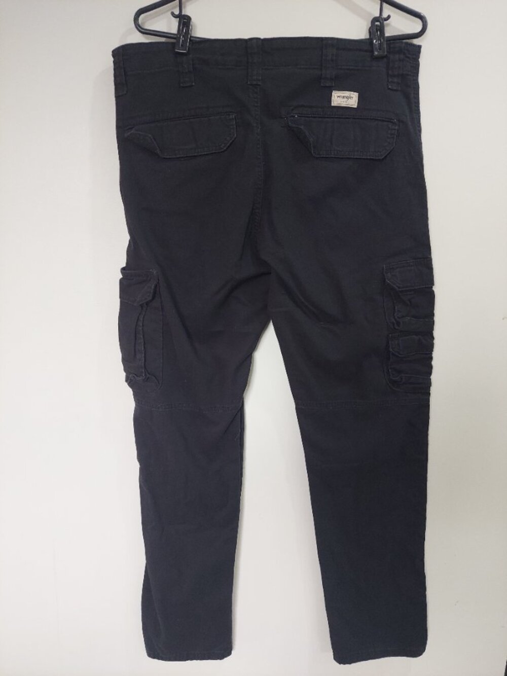 Wrangler Men's 34 x 32 Regular Taper Cargo Pants Grunge Black